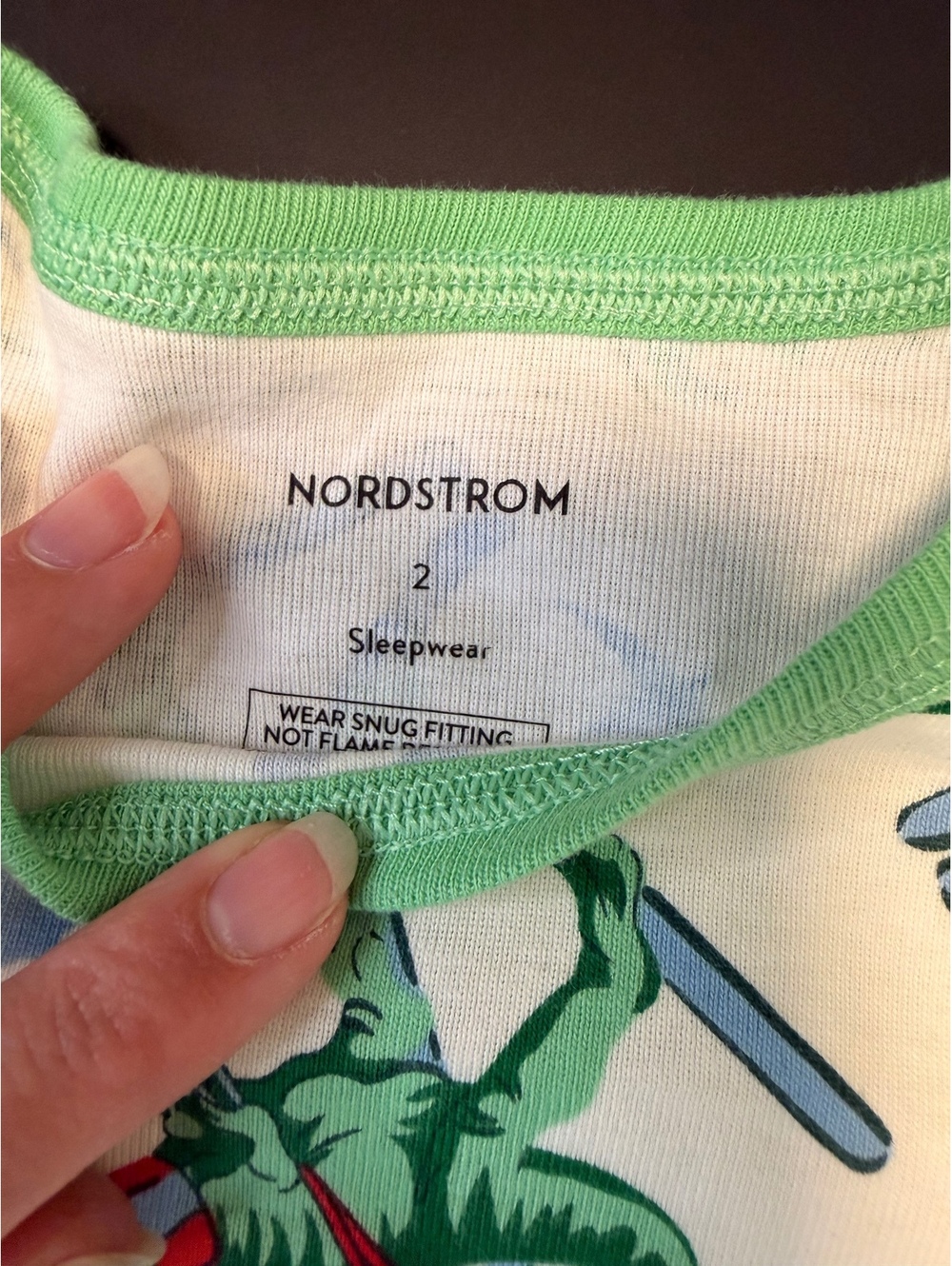 NWT Nordstrom dinosaur ski pajama set 2T - Picture 4 of 4